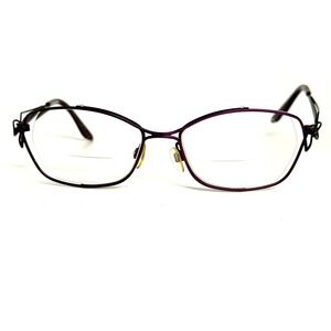 Gisela Purple Metal Eyeglass‎ Frames 701063 col.45 135 Glitter Detail Womens
